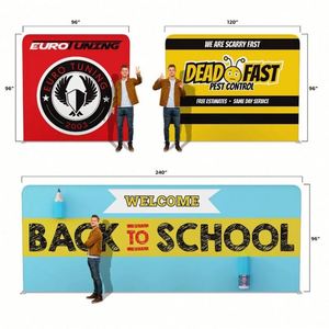 Hot Selling Custom Logo Stage Backdrop Low Price Trade Fabrics Display Accessories - Product Image 6