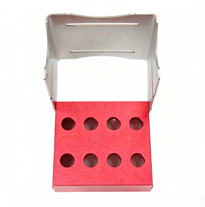 Porta Frese Dentali 8 Fori, Custodia in Metallo per Frese Diamantate ad Alta Velocità - Product Image 5