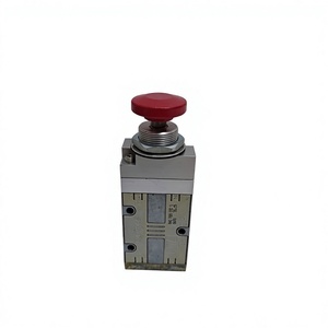 AVENTICS R417001921 Bouton d'arrêt d'urgence manuel hydraulique 3/2 voies rouge - Product Image 1