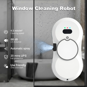 Robot Limpiacristales Eléctrico con Función de Pulverización de Agua, Ecológico, Sin Rayas, Máquina Inteligente - Product Image 4