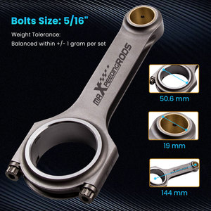 MaXpeedingrods Forgé Racing Bielles pour VW Passat Golf Gti 1.8T Broches 19mm taper 800HP - Product Image 2