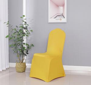 Housses de chaises blanches pour banquets et mariages, housses de chaises élastiques pour conférence d'hôtel - Product Image 1