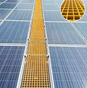 Lembaran Lantai Luar Ruangan dari Proses Pultrusi FRP Fiberglass Ringan untuk Pijakan Jalan - Product Image 4