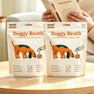 Sachets d'emballage personnalisés pour aliments pour animaux de compagnie, imprimés numériquement, de qualité alimentaire, avec fermeture éclair refermable, pour nourriture pour chiens/chats et chewing-gum - Product Image 3