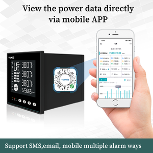 Analyseur de qualité de l'énergie à affichage numérique multifonction RS485 Compteur de puissance Modbus Panneau triphasé WiFi Compteur de puissance électrique - Product Image 3