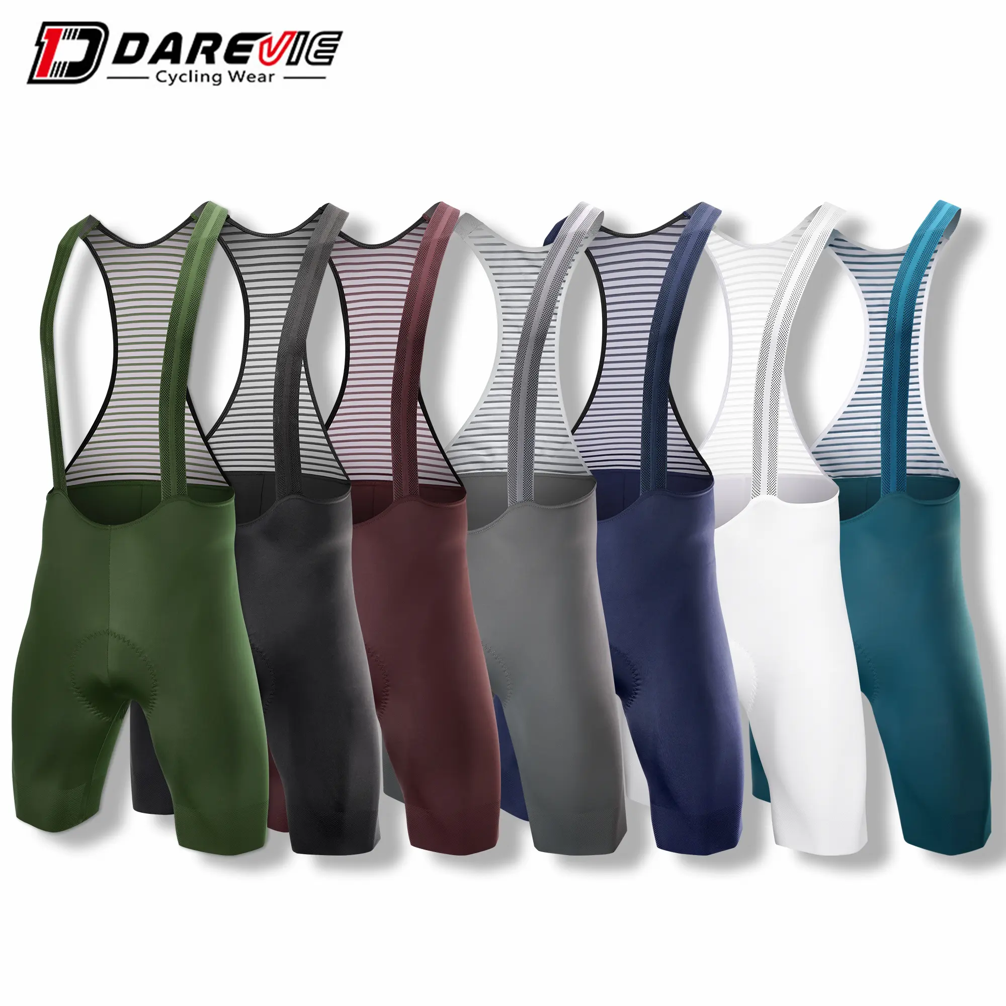 Darevie Sublimatie Custom Hoge Kwaliteit Mannen Fietsen Panty Broek 3d Gewatteerde Sportkleding Print Bib Shorts
