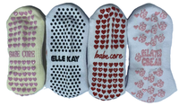 Chaussettes antidérapantes Pilates Slouchy Grip Heart Grippy Socks  Chaussettes Pilates personnalisées
