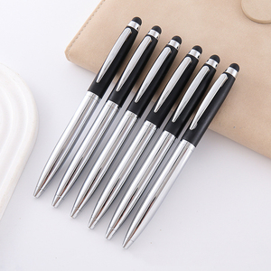 Smooth <b>Writing</b> Business Office Business Silver Mirror Chromed Soft Touch Metal Ballpoint Pen - Product Image 2