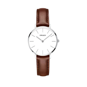 <span class=keywords><strong>Montre</strong></span> analogique à quartz de luxe pour <span class=keywords><strong>femme</strong></span>, <span class=keywords><strong>bracelet</strong></span> en acier et <span class=keywords><strong>cuir</strong></span>, étanche, style business tendance - Product Image 4
