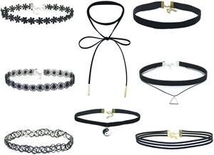 Collana con nastro girocollo in pizzo personalizzato da donna set di gioielli con nodo di velluto sexy collane - Product Image 2