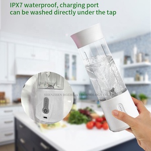 เครื่องใช้ไฟฟ้าขนาดเล็กสําหรับใช้ในบ้าน เครื่องปั่นแบบพกพาขนาดเล็กแบบใช้มือ 3 ใน 1 เครื่องปั่นสมูทตี้ขวดตั้งโต๊ะ - Product Image 5