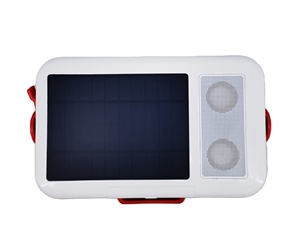 Tr thiết kế mới nhất xách tay panel năng lượng mặt trời Hộp Ăn Trưa với loa đài phát thanh truyền thông không dây hỗ trợ điện cho các bên ngoài trời - Product Image 4