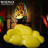 WISEMAX – meubles de style brésilien, design unique, meubles de salon de luxe 3 places, canapé paresseux, canapé en velours FRP, canapé au sol Bomboca