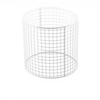 Panier en fil d'acier inoxydable avec poignée en fil métallique pour autoclave, panier de stérilisation de laboratoire
