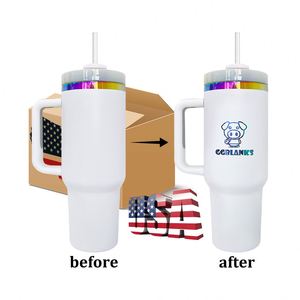 Vaso Holográfico Aislado al Vacío de 40 oz con Recubrimiento Arcoíris para Grabado Láser - Product Image 2