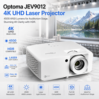 Projecteur laser 4K UHD Optoma JEV9012 pour auditorium, 4500 lumens avec 4500 lumens ANSI et HDR