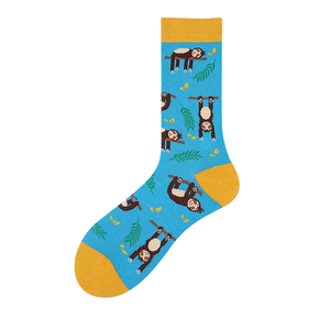 <span class=keywords><strong>Chaussettes</strong></span> pour hommes Design Color Mixing Animals Monkey Sheep Zebra <span class=keywords><strong>Chaussettes</strong></span> décontractées de haute qualité pour hommes - Product Image 3