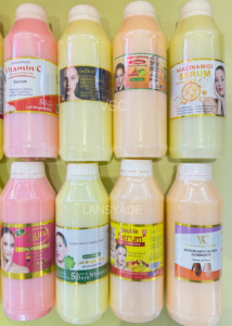 1000ml di siero per la cura della pelle vitamina <span class=keywords><strong>C</strong></span> acido kojico glutatione, che illumina la rimozione delle lentiggini e lo schiarente del siero del viso - Product Image 3