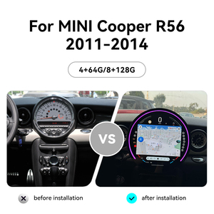 หน้าจอ ZWNAV ขนาด 11.9 นิ้ว สำหรับรถมินิคูเปอร์ R56 ปี 2011-2014 ชิปประมวลผล Qualcomm 8 คอร์ รองรับ Carplay ระบบ Android 13 เครื่องเล่นวิทยุติดรถยนต์พร้อมระบบนำทาง GPS - Product Image 2