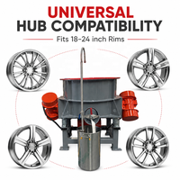 Peralatan Pemolesan dan Penghilang Serpihan (Deburring) Roda Mobil 20-30 Inci DZJX dengan Teknologi Vibratory Mass Finishing