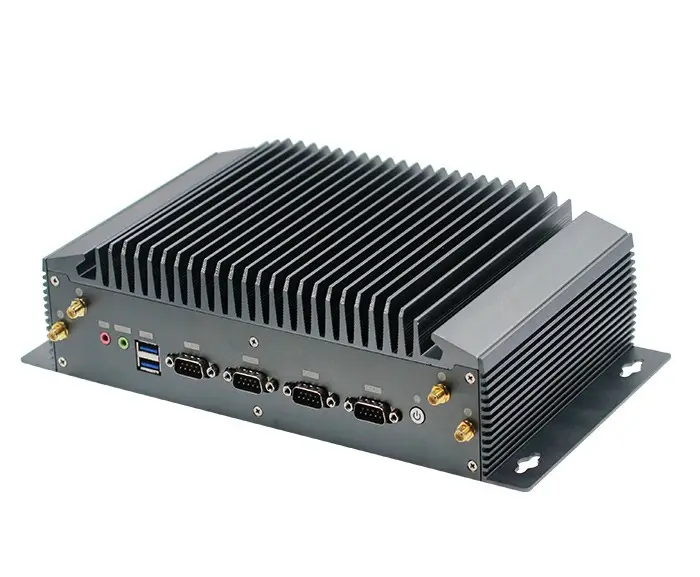 PiesiaIntel第12世代Core i3 i5 i7 i9組み込みミニコンピューターボックス4 * COM 3 * LAN 6 * USBファンレス産業用PC (PCIスロット付き)