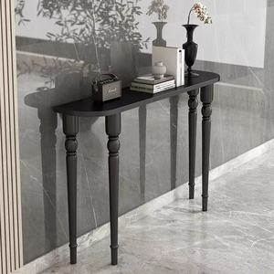 Mesa <span class=keywords><strong>Consola</strong></span> de Entrada Ultra <span class=keywords><strong>Estrecha</strong></span> de Estilo Francés Americano Vintage, Mueble de Madera Maciza para <span class=keywords><strong>Recibidor</strong></span> o Sala de Estar - Product Image 3