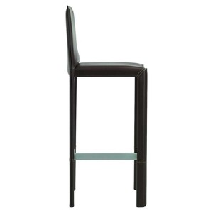 현대적인 이탈리아산 고급 가죽 바 스툴, 북유럽 스타일 등받이 포함, 호텔, 식당 및 욕실용 - Product Image 5