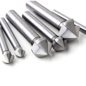 6 Pc Chamfering Tool Set Steel 90 Degree Countersink Woodworking Cutter Hand Tools - Product Image 2