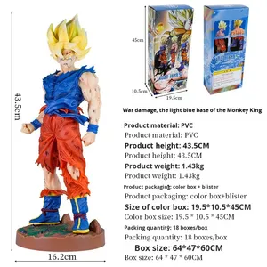 <span class=keywords><strong>Figurine</strong></span> de collection <span class=keywords><strong>Super</strong></span> <span class=keywords><strong>Saiyan</strong></span> KD en gros, modèle de <span class=keywords><strong>figurine</strong></span> d'action Son <span class=keywords><strong>Goku</strong></span> avec base en PVC et effets de combat, première édition - Product Image 3