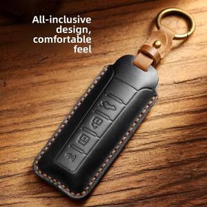 Funda Protectora de Piel Genuina para Llave de Coche, Compatible con Great Wall WEY Tank VV5, Mocha VV6, First Love VV7, Venta al Por Mayor - Product Image 4