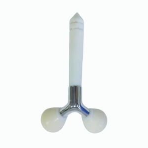 Rouleau facial 3D en jade Xiuyan blanc en forme de Y, masseur anti-âge en pierre naturelle pour lifting du visage, vente en gros - Product Image 2