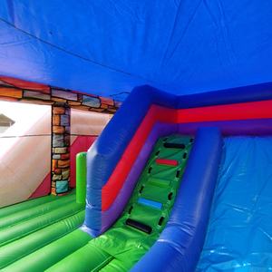 Grande maison <span class=keywords><strong>de</strong></span> rebond artisanale moderne videur gonflable en pvc commercial avec toboggan château gonflable pour enfants pulls extérieurs gonflables - Product Image 5