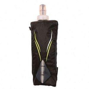 Foldable Hand-held Flask Holder Running Hiking Gym Sports Soft <b>Water</b> <b>Bottle</b> Wrist Bag - Product Image 5