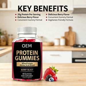 Gomitas de Proteína Diarias para Hombres y Mujeres, Apoyo para la Recuperación Muscular, Deliciosas Gomitas Masticables de Aminoácidos, Aptas para Veganos - Product Image 3