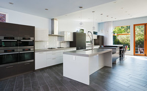Gran contemporáneo <span class=keywords><strong>en</strong></span> forma de L Plan de PVC gabinetes de cocina de laca - Product Image 4
