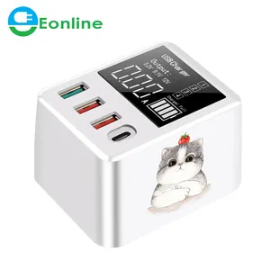 Eonline 3D 40W cargador USB de carga rápida adaptador de teléfono de viaje de pared cargador rápido PD QC USB C cargador para iPhone 15 Huawei Samsung