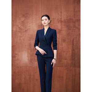 Women's Professional Long Sleeve Suit Jacket Slim Fit Anti Wrinkle Business Suits For Work Uniforms - Product Image 3