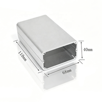 Boîtier électronique en aluminium anodisé, boîtier de projet à corps divisé, dissipation thermique, boîtier d'amplificateur audio, boîtier électronique d'usine