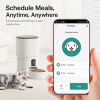 Distributeur automatique de nourriture pour animaux de compagnie WiFi Bluetooth, alimentation programmée, 4L, bol intelligent pour chat et chien, affichage numérique, batterie portable/caméra rechargeable