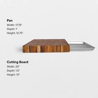 Papan Potong Kayu Alami dengan Tepi Alami, Potongan Batang Pohon Tak Beraturan, Piring Sajian Rustic dengan Serat Kayu Sapwood, Custom