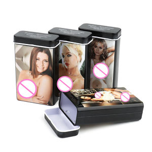 Fabrika özel baskı boş erkek cinsel uyarıcı seks Tablet hap makinesi Metal teneke kutu prezervatif teneke kutu - Product Image 6