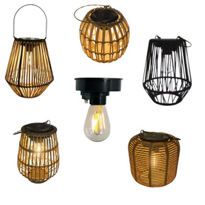 Lámpara Solar de Jardín Colgante, Luz Decorativa para Exteriores, para Patio, Balcón, Villa, Área de Barbacoa, Luz Cálida LED de 1.2W con Interruptor Manual - Product Image 5