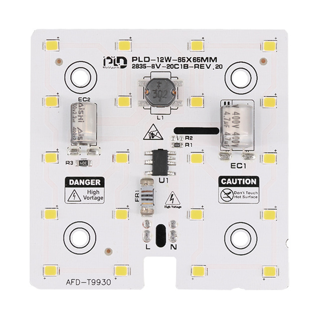 DOB RA 90 24W 175-260V 3000-6500K D133MM Square EMC Super Flux LED Dob LED Chip White Yellow Double Color Downlights Spotlights