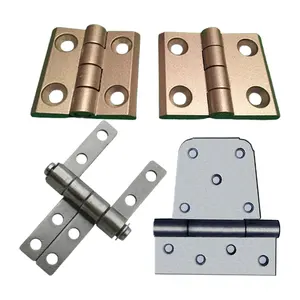 Container đóng cửa mô-men xoắn sắt bản lề Bìa Pin Flat Brass gỗ ẩn bản lề khóa cửa ra vào 4 inch mông Đàn Piano bản lề