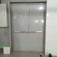 Porte coupe-feu en tôle d'acier galvanisé acoustique, auto-fermante, avec joint anti-fumée, pour chambre d'hôtel, taille sur mesure