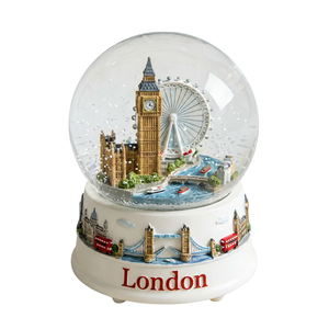 Custom <strong>London</strong> Souvenir <strong>Snow</strong> <strong>Globe</strong> 3D Big Ben <strong>London</strong> Eye Resin Water <strong>Globe</strong> Wholesale Hand Painted Home Decor Desktop Gift - Product Image 1