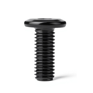 Tornillo hexagonal interno de cabeza plana biselada M6 M8, acero al carbono con recubrimiento de zinc negro, clase 8.8, para muebles de madera - Product Image 3