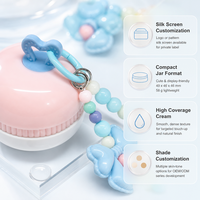 Porte-clés OEM compact correcteur teinté effet pastel, marque privée, haute couvrance, retouche crémeuse