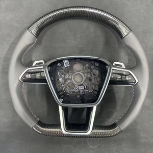 Volante de coche de fibra de carbono para Audi RS3 8Y S3 B8 Q1 Q3 <span class=keywords><strong>A1</strong></span> 8X RS4 B8 A6 B8.5 Q5 A7 A4 B9 RS6 RS7 S4 - Product Image 6
