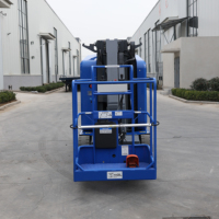 Plateforme élévatrice électrique AMWP13 7100 de type chariot élévateur en acier, conception de mât vertical Berui avec flèche